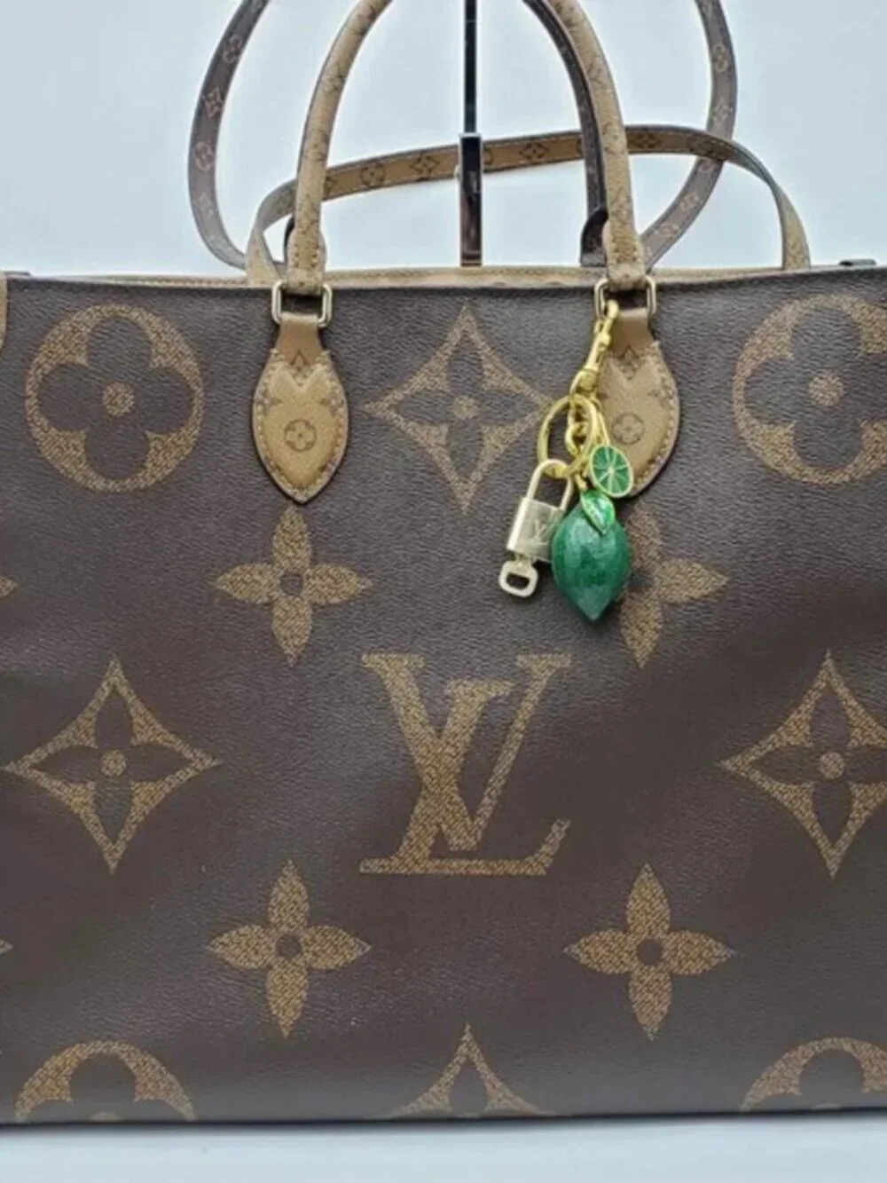 Louis Vuitton Authentic Gold Lock 🔒 Unbranded Lemon Keychain Charm for Bags